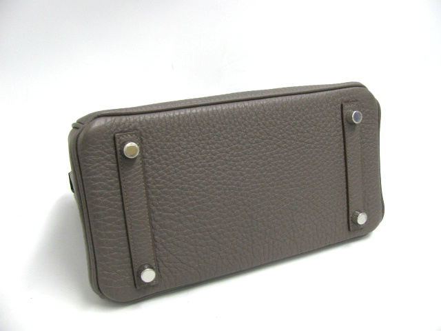 エルメス バーキン25(トゴ/エタン/シルバー/金具)【新品】